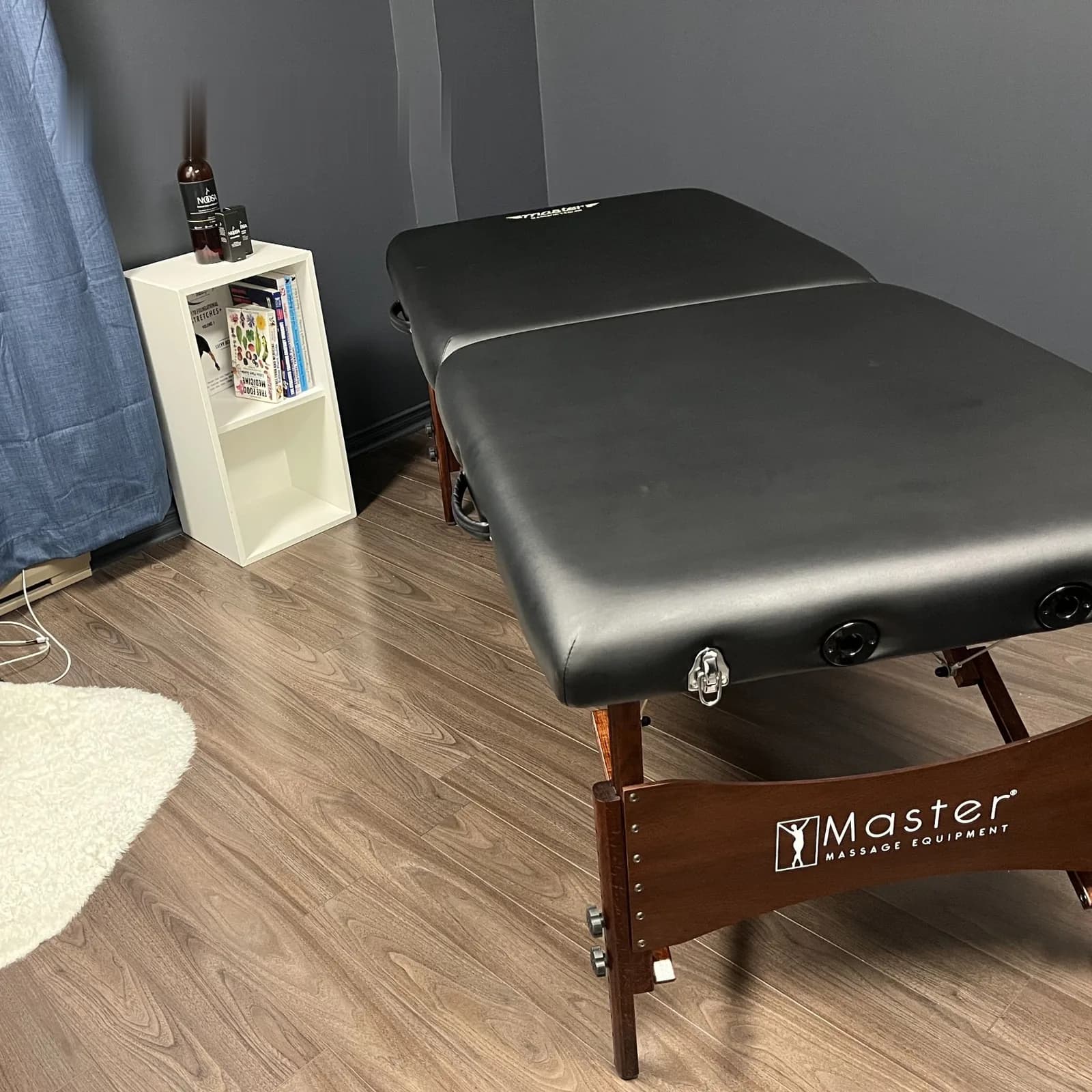 The HealthyZone treatment room with a professional massage table